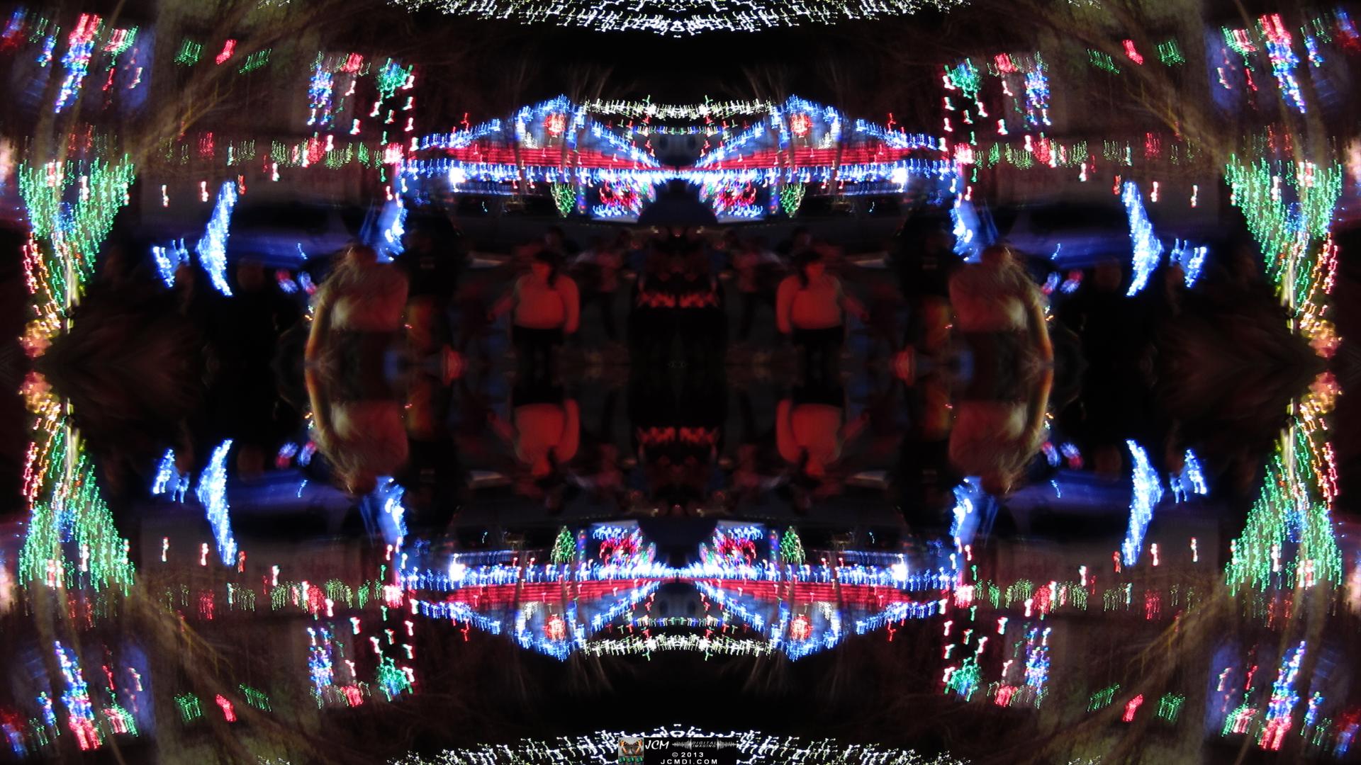 Wakefield Holiday Lightshow 2013 Quadroscopic long exposure artwork
